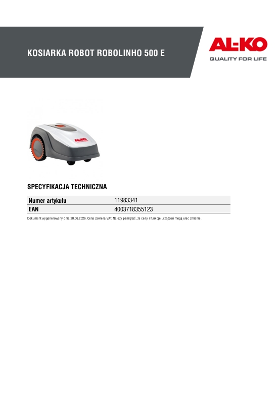 Robolinho 500 E