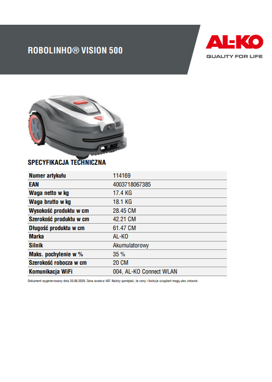 Robolinho Vision 500