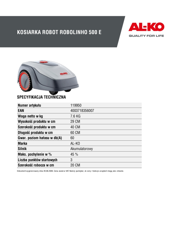 Robolinho 500 E